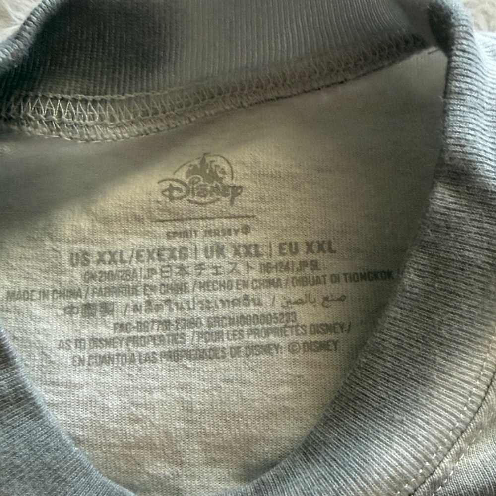 Disney Spirit Jersey Gray Acid Wash with‎ gold XXL - Picture 2 of 8
